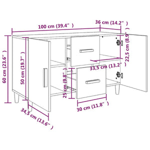 Sideboard Sonoma Eiche 100 cm