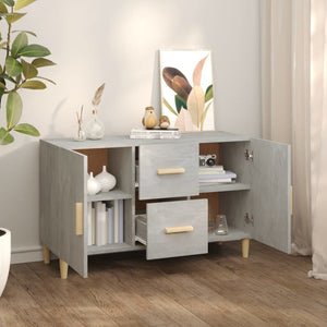 Betongraues Sideboard 100x36x60 cm