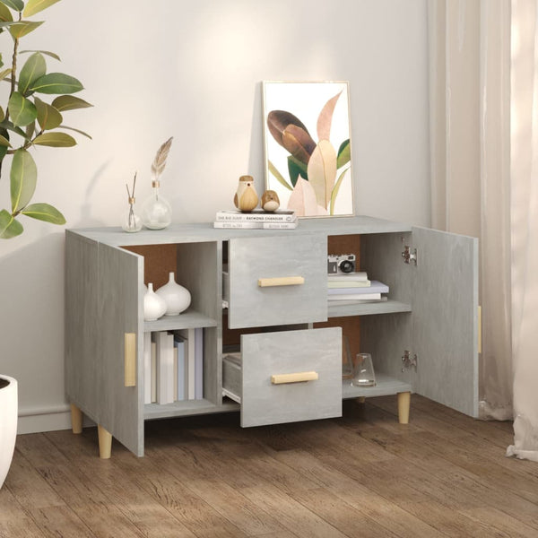 Betongraues Sideboard 100x36x60 cm