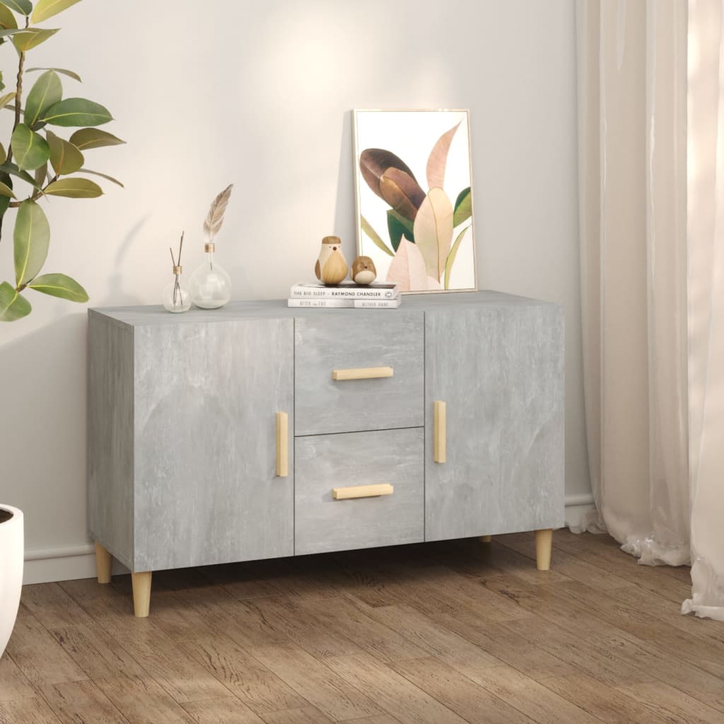 Betongraues Sideboard 100x36x60 cm