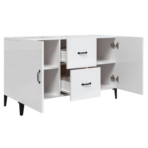 Sideboard Hochglanz Weiß 100 cm