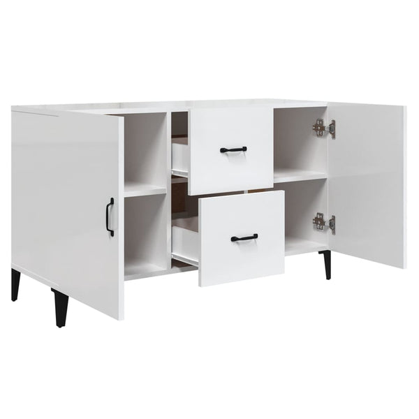 Sideboard Hochglanz Weiß 100 cm