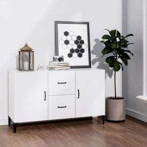Sideboard Hochglanz Weiß 100 cm