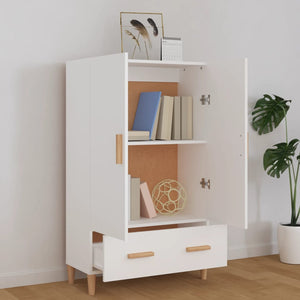 Highboard Weiß 70x31x115 cm