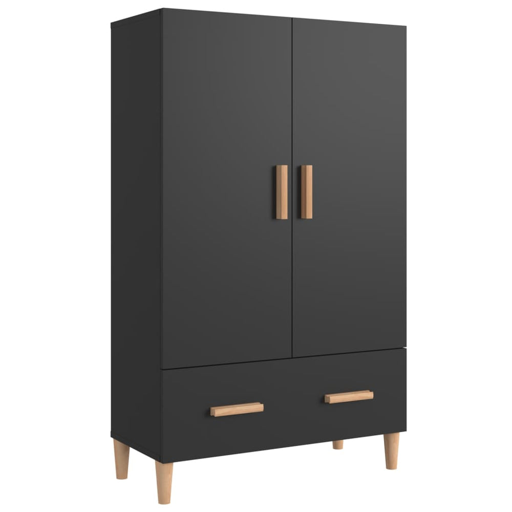 Highboard Schwarz 70x31x115 cm