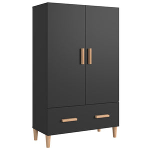 Highboard Schwarz 70x31x115 cm