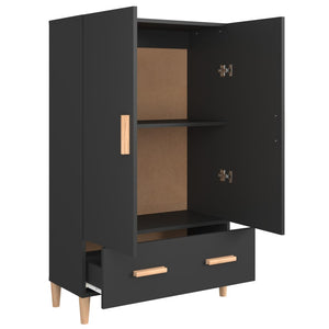 Highboard Schwarz 70x31x115 cm