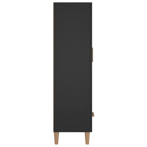 Highboard Schwarz 70x31x115 cm