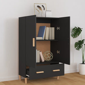 Highboard Schwarz 70x31x115 cm