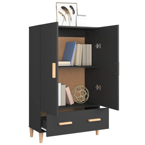 Highboard Schwarz 70x31x115 cm