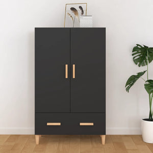 Highboard Schwarz 70x31x115 cm