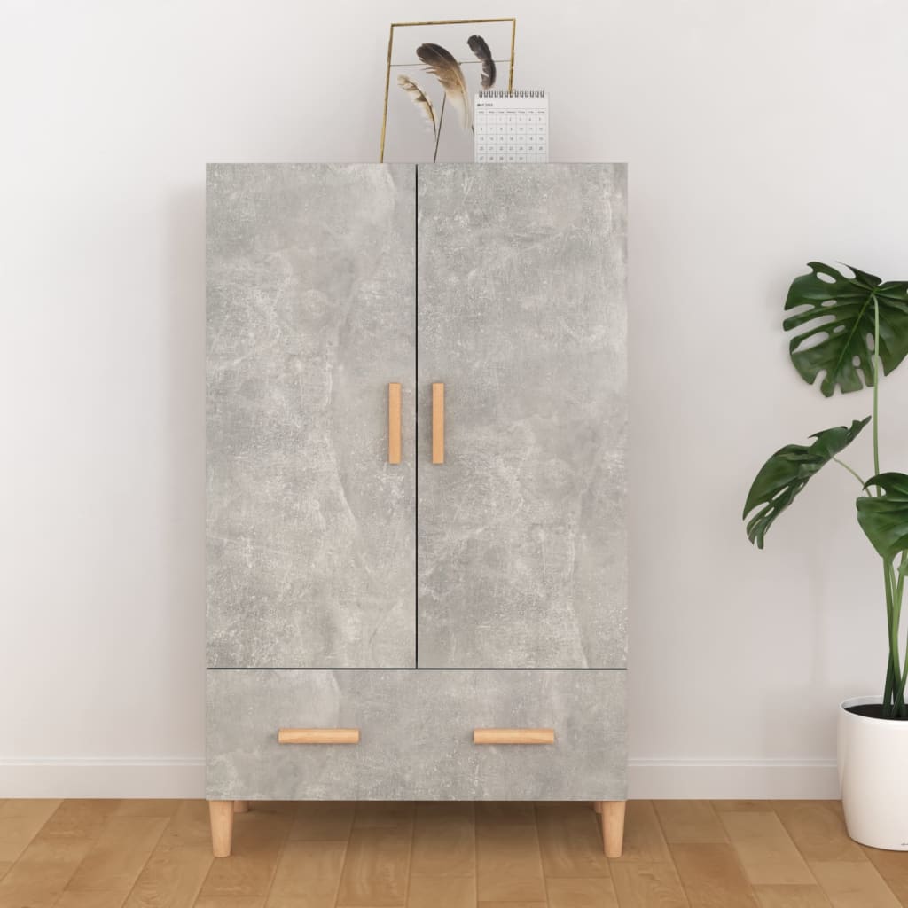 Highboard Betongrau 70x31x115 cm