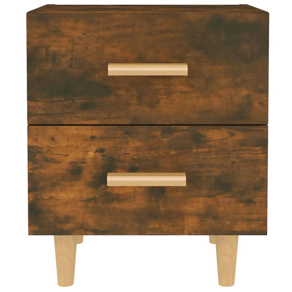 Nachttische 2er Set Räuchereiche 40x35x47,5 cm