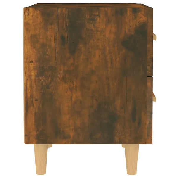 Nachttische 2er Set Räuchereiche 40x35x47,5 cm