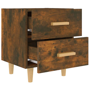 Nachttische 2er Set Räuchereiche 40x35x47,5 cm