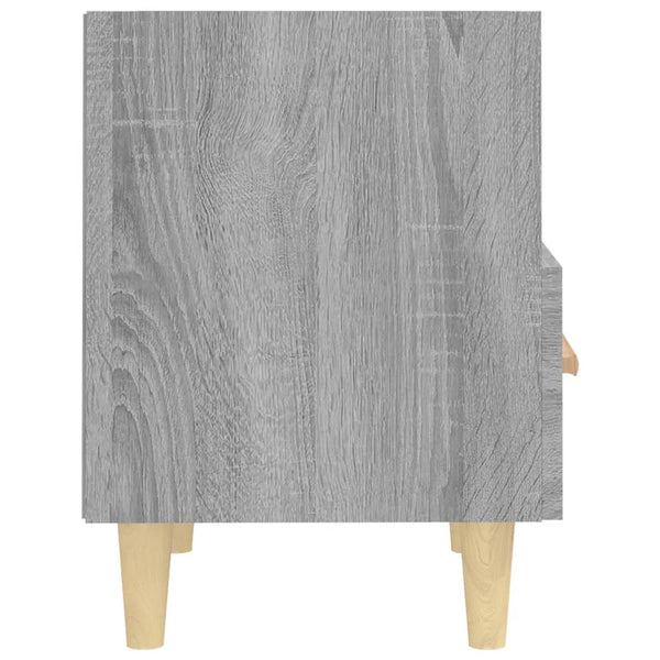 Nachttische 2er Set Grau Sonoma 40x35x47 cm