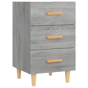 Grauer Nachttisch Sonoma Eiche 40x66 cm