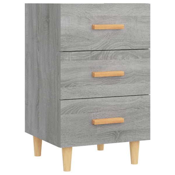 Grauer Nachttisch Sonoma Eiche 40x66 cm