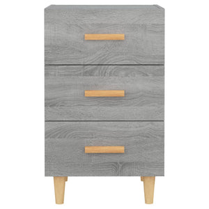 Grauer Nachttisch Sonoma Eiche 40x66 cm