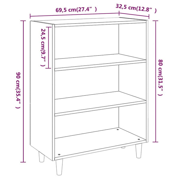 Sideboard Räuchereiche 69,5 cm