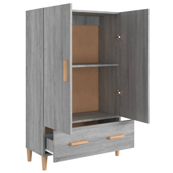 Highboard Grau Sonoma 70x31x115 cm