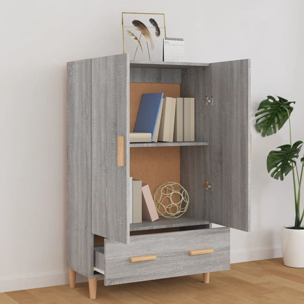 Highboard Grau Sonoma 70x31x115 cm