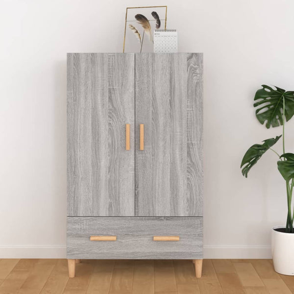 Highboard Grau Sonoma 70x31x115 cm