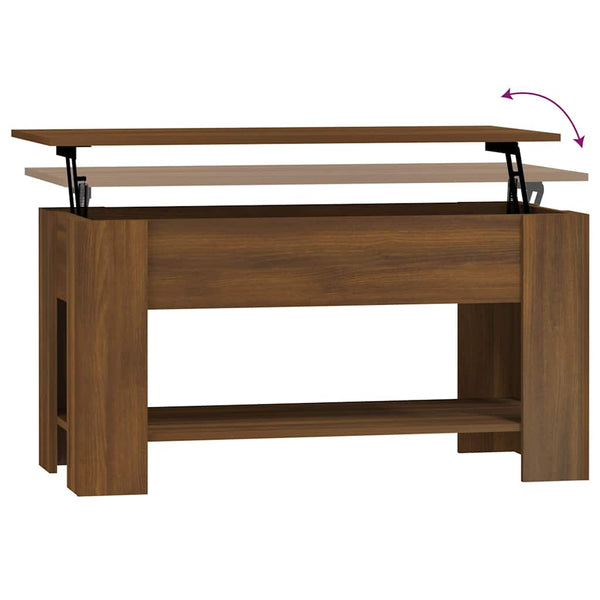Couchtisch Braun Eichenoptik 101x49 cm