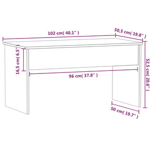 Couchtisch Braun Eichen-Optik 102 cm