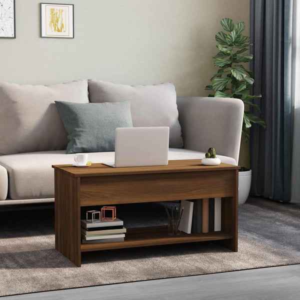 Couchtisch Eichenoptik Braun 102x50 cm