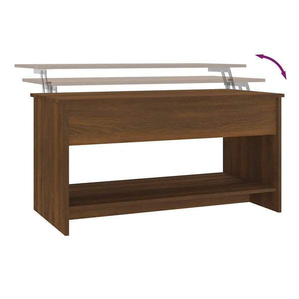 Couchtisch Eichenoptik Braun 102x50 cm