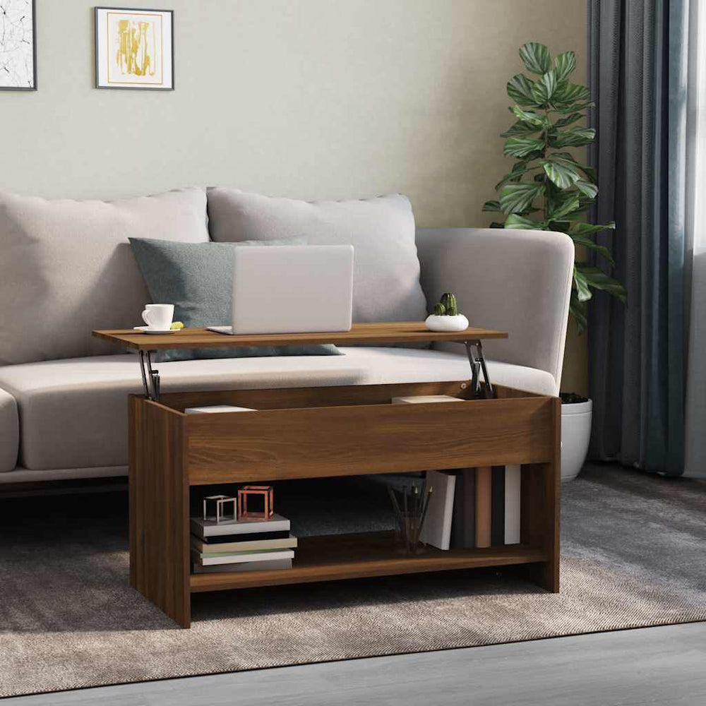 Couchtisch Eichenoptik Braun 102x50 cm