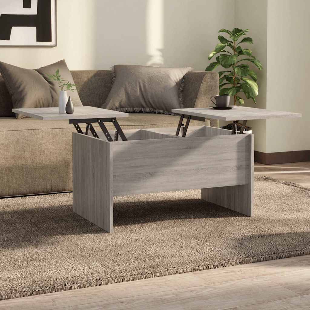 Couchtisch Grau Sonoma 80x50 cm