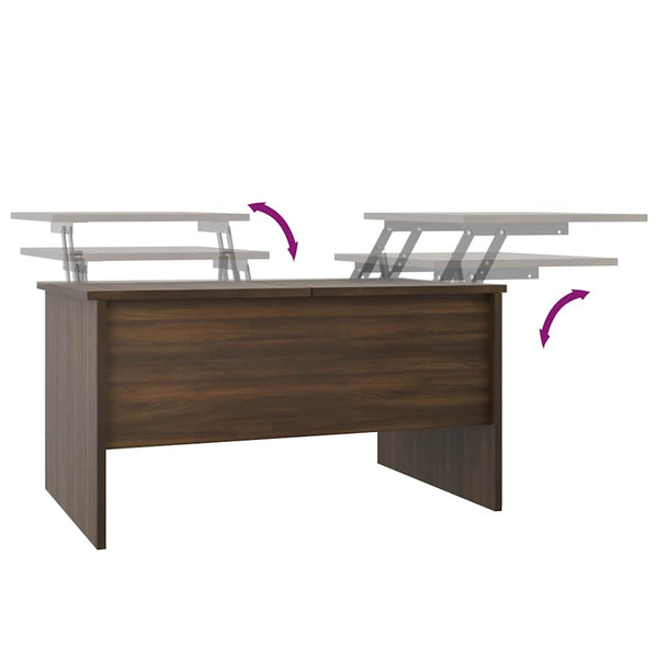 Couchtisch Braun Eichen-Optik 80x50 cm