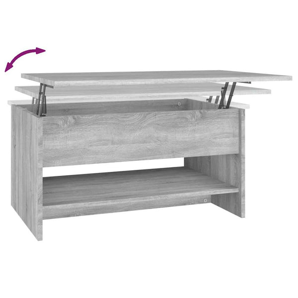 Couchtisch Grau Sonoma 80x50 cm