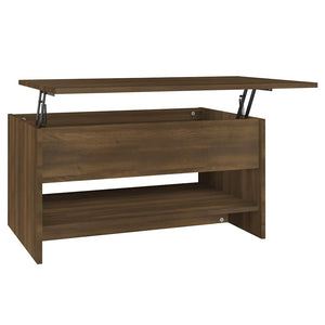Couchtisch Braun Eichenoptik 80x50 cm