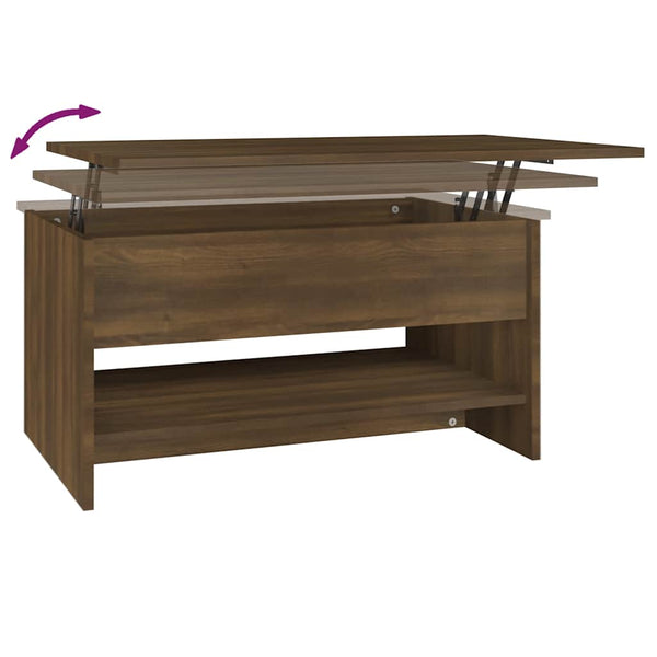 Couchtisch Braun Eichenoptik 80x50 cm