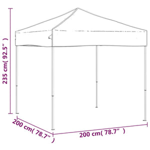 Blaues Faltbares Partyzelt 2x2 m