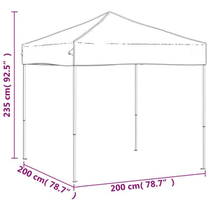 Faltbares Partyzelt Anthrazit 2x2 m