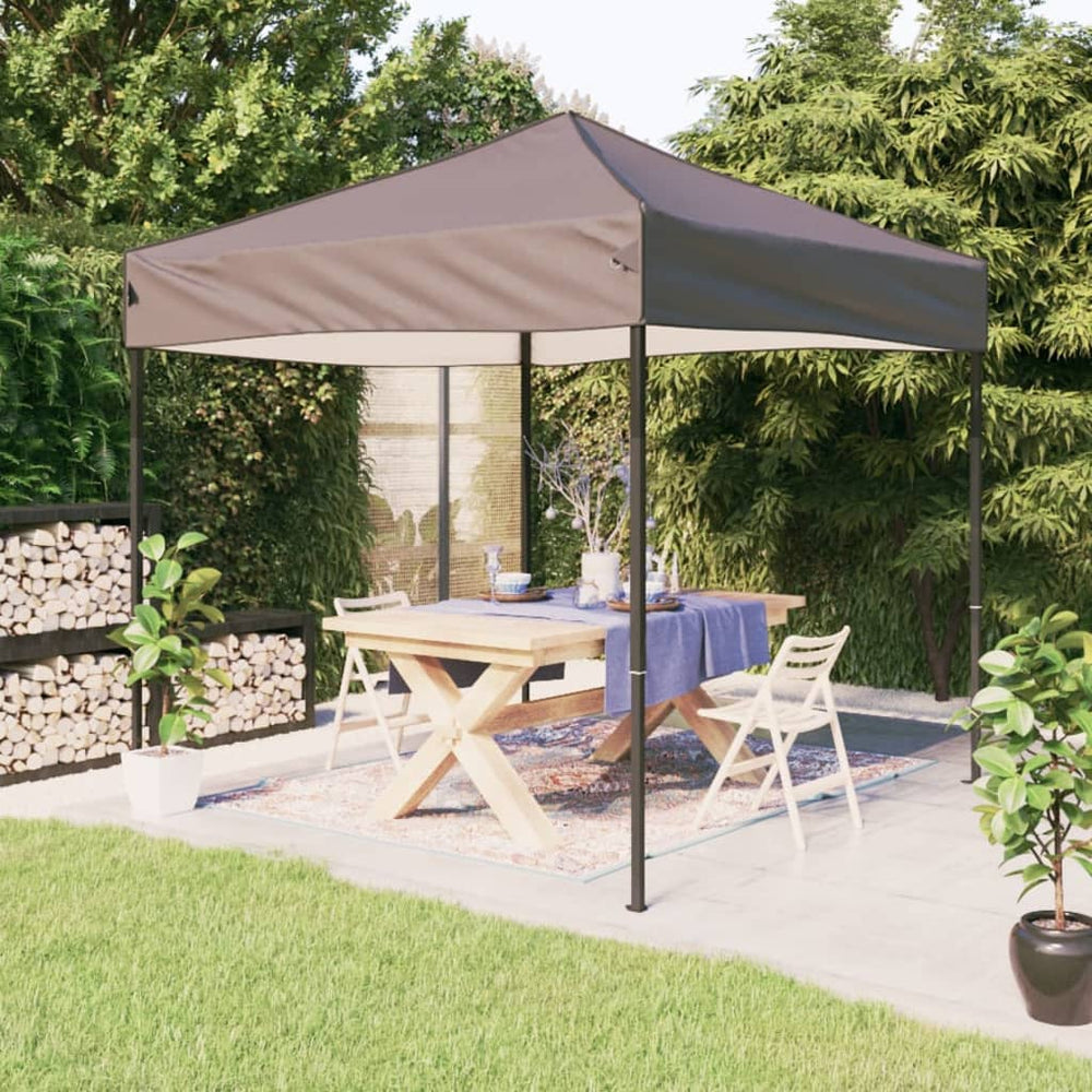 Faltbares Partyzelt Taupe 2x2 m