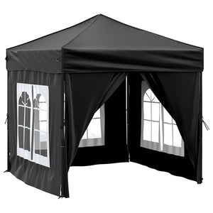 Faltbares Partyzelt Schwarz 2x2 m