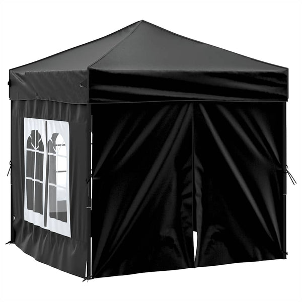 Faltbares Partyzelt Schwarz 2x2 m