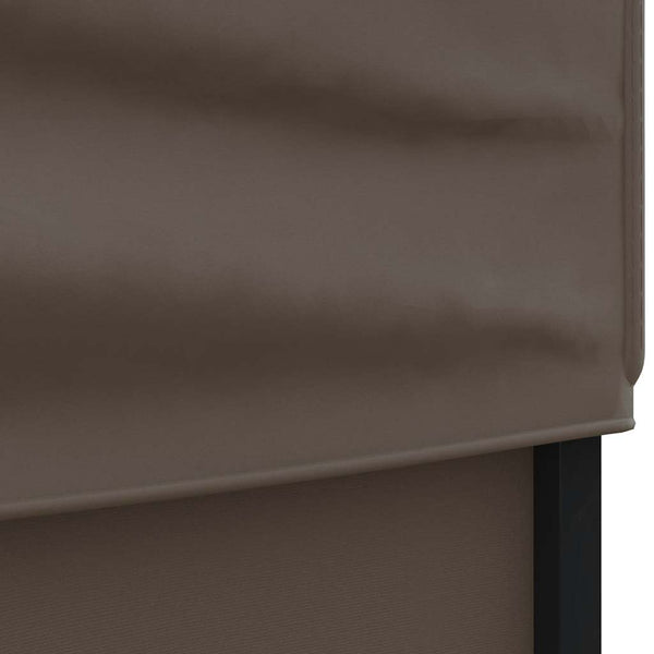 vidaXL Tente de réception pliable avec parois latérales Taupe 2x2 m
