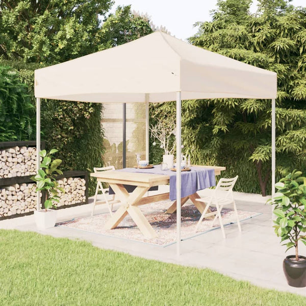 Creme Faltbares Partyzelt 3x3 m