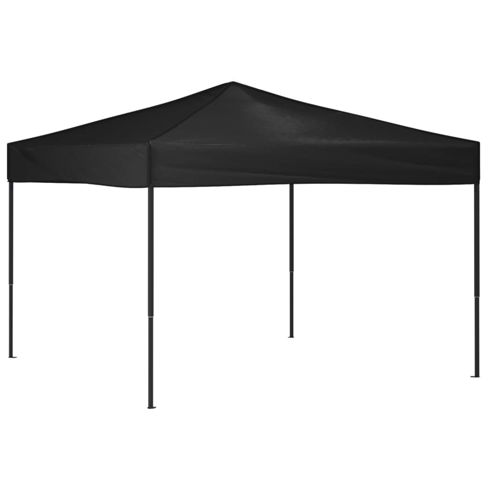 Faltbares Partyzelt Schwarz 3x3 m