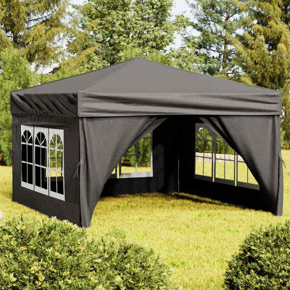 Faltbares Partyzelt Anthrazit 3x3 m