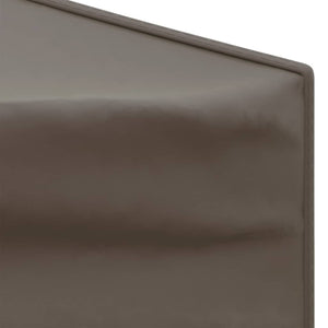 vidaXL Tente de réception pliable avec parois latérales taupe 3x3 m