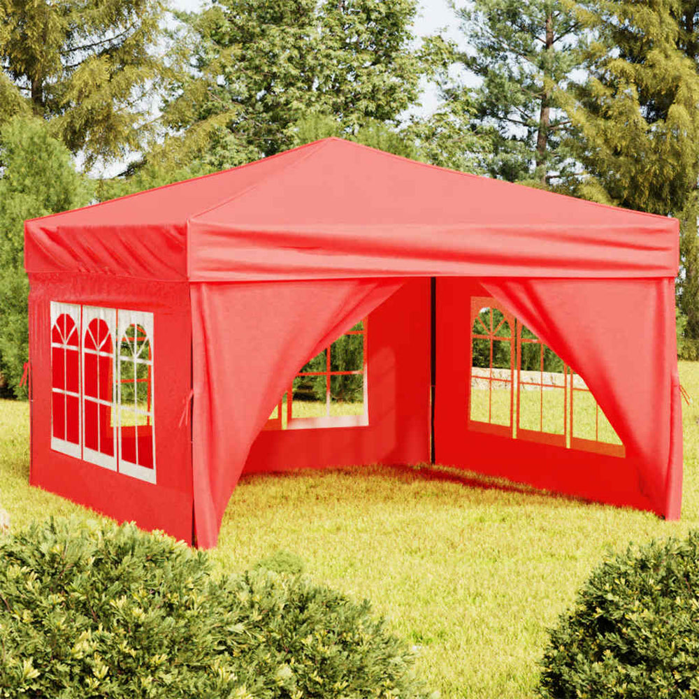 Rotes Faltbares Partyzelt 3x3 m