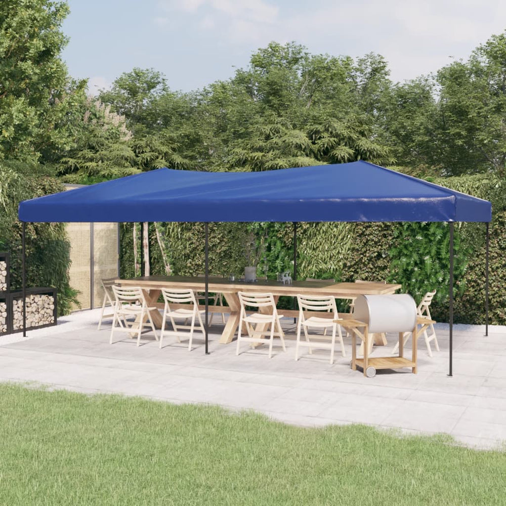 Blaues Faltbares Partyzelt 3x6 m