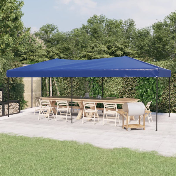Blaues Faltbares Partyzelt 3x6 m